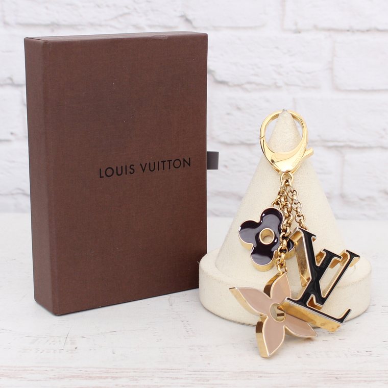 Louis Vuitton Fleur de Monogram key charm with box